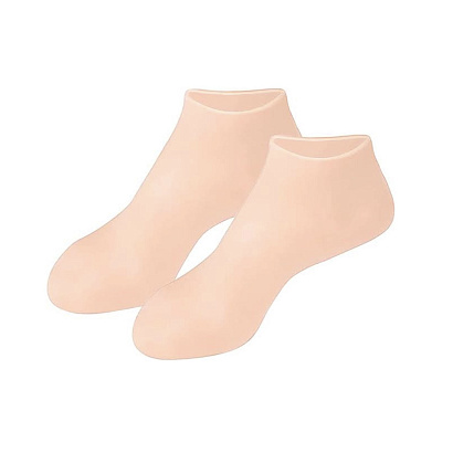 Силіконові зволожуючі шкарпетки для п'ят та стоп Nataliorganic